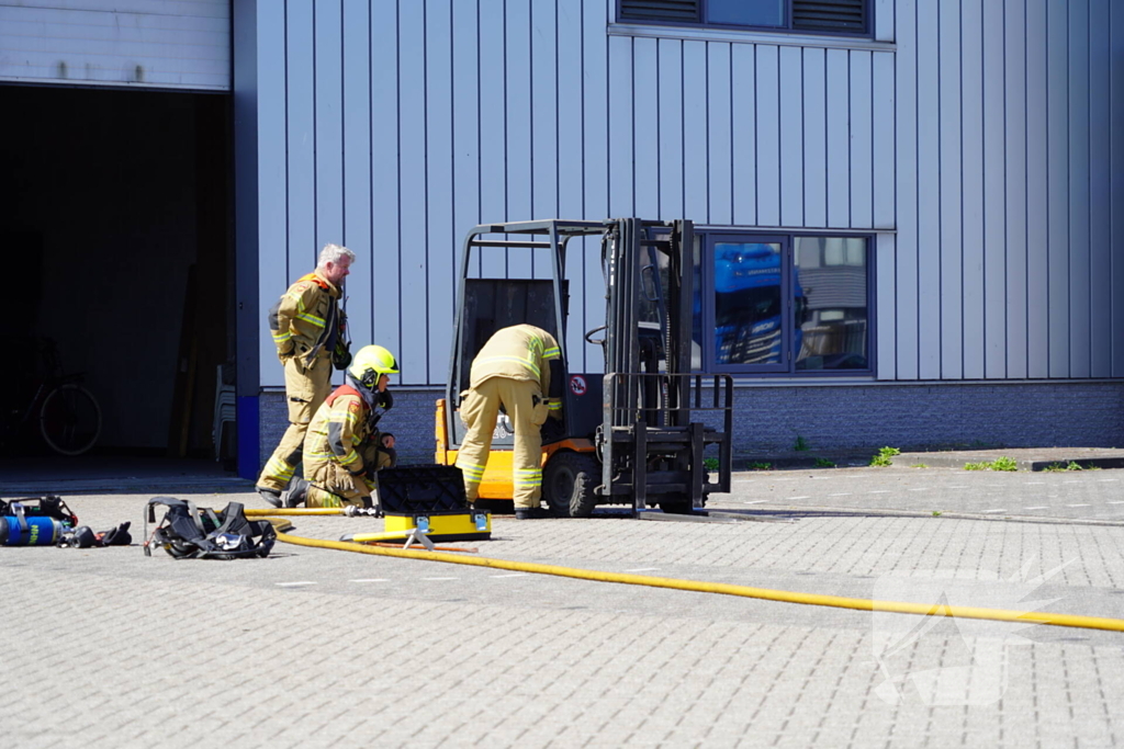 Snel optreden voorkomt uitbreiding van brand in bedrijf