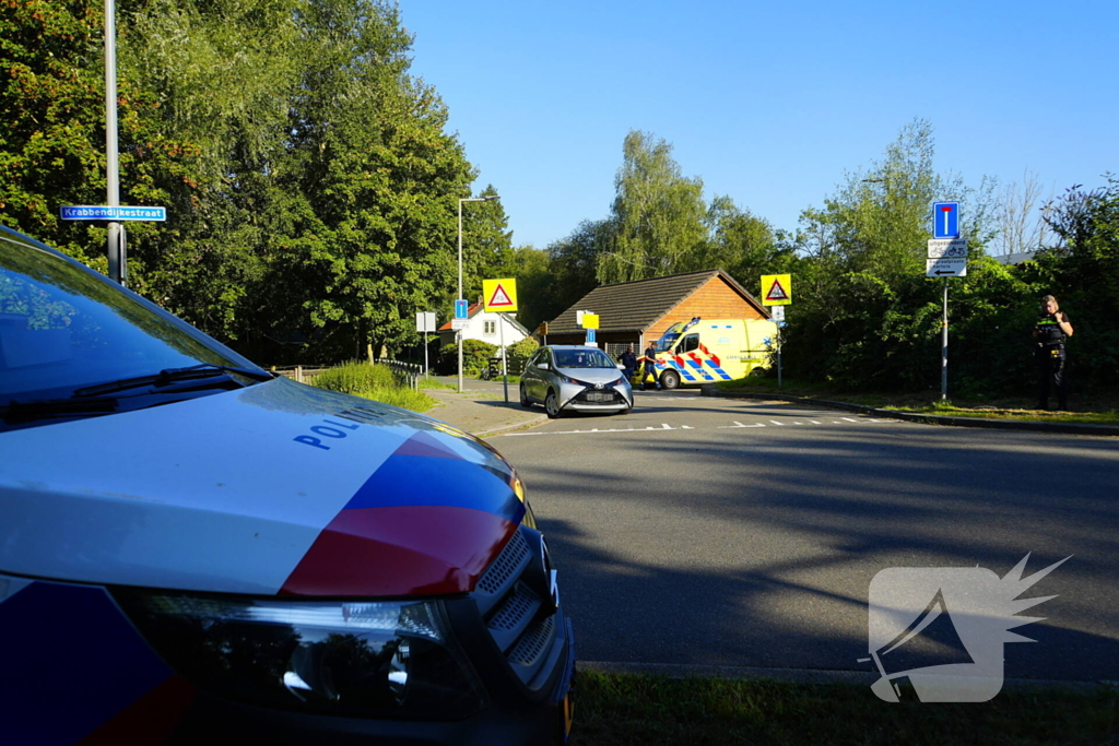 Fietser gewond bij botsing met auto