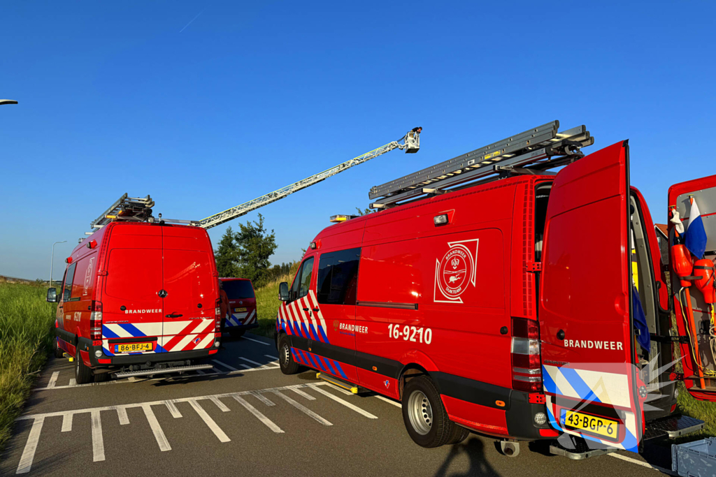 Zoekactie in water na aantreffen fiets