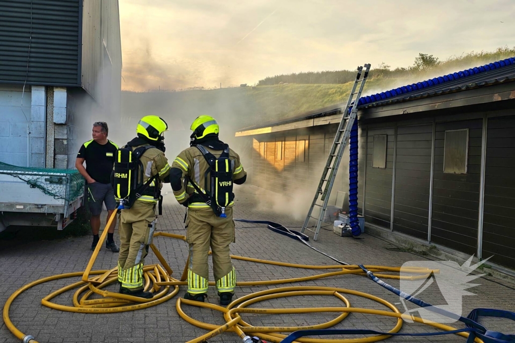 Brandweeroefening veroorzaakt flinke rookontwikkeling maar er is geen brand