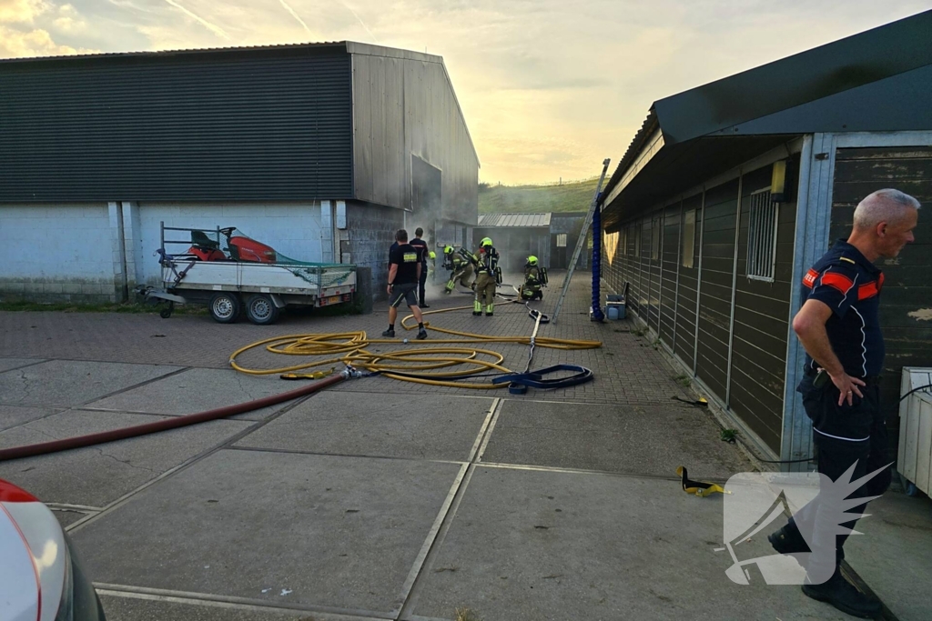 Brandweeroefening veroorzaakt flinke rookontwikkeling maar er is geen brand