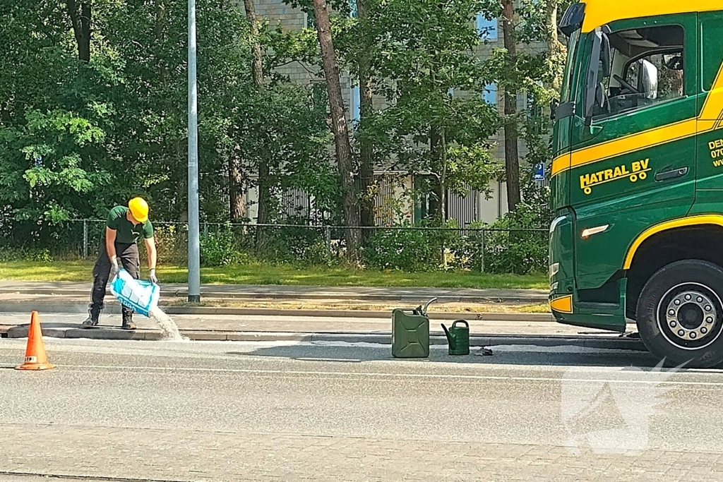 Brandstoflekkage veroorzaakt lang brandstofspoor