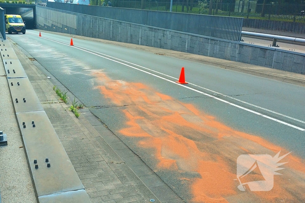 Brandstoflekkage veroorzaakt lang brandstofspoor