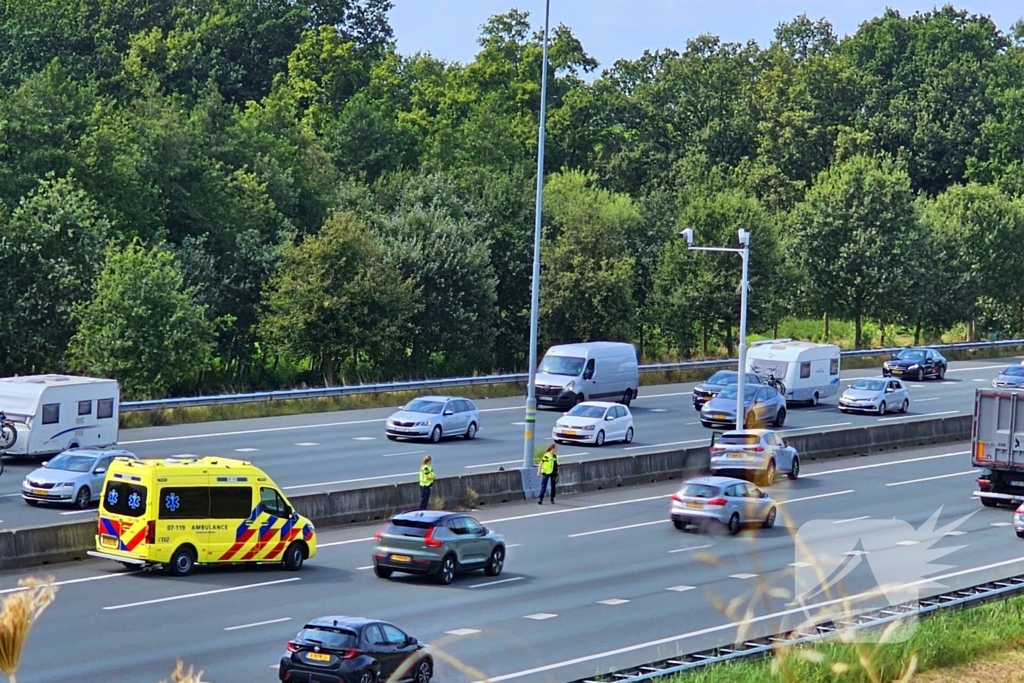 Verkeershinder door ongeval