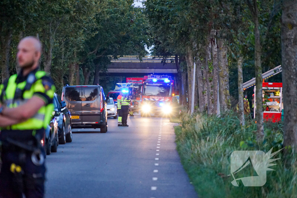 Grote uitslaande brand bij veehouderij