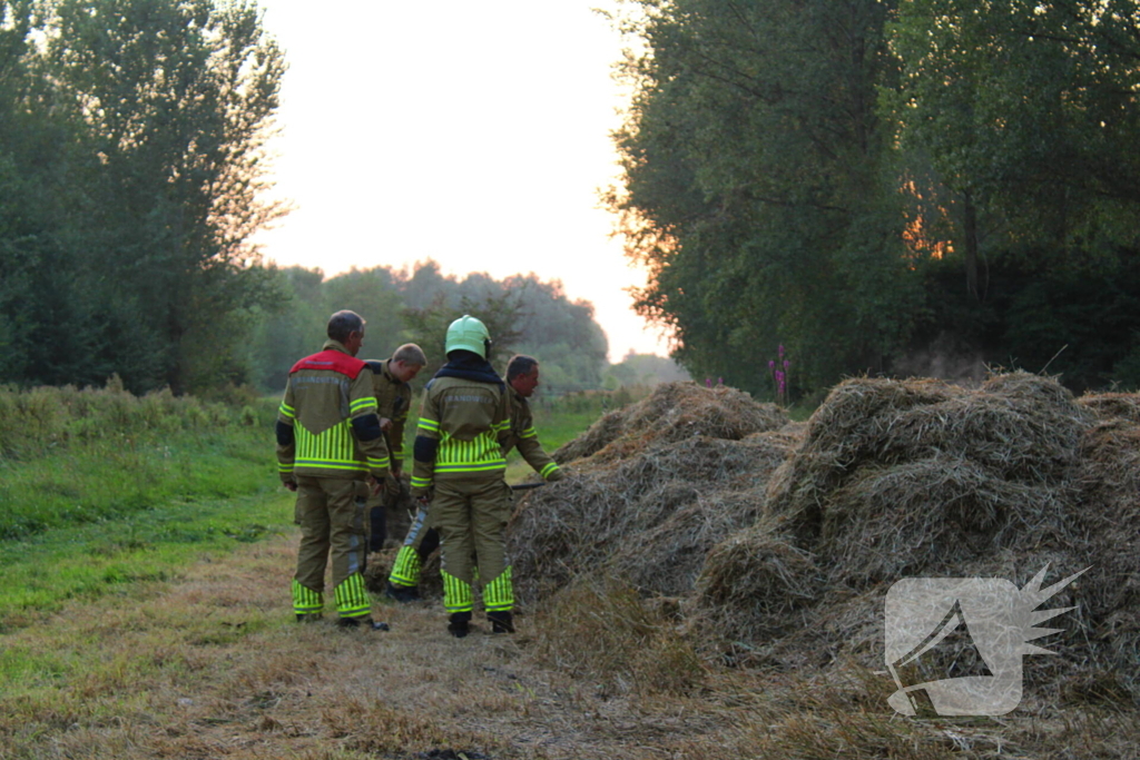 Brandweer ingezet voor hooibroei