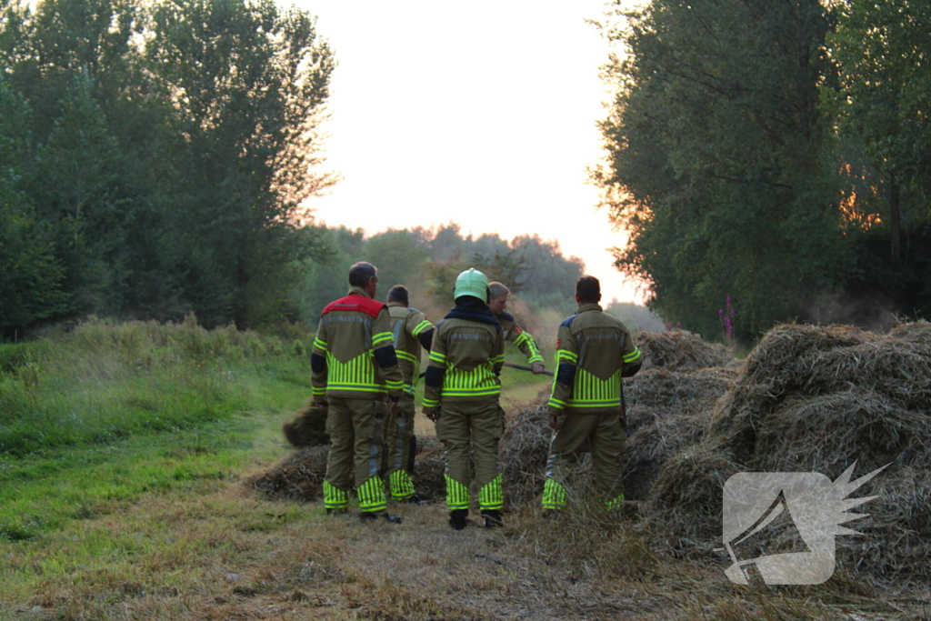 Brandweer ingezet voor hooibroei