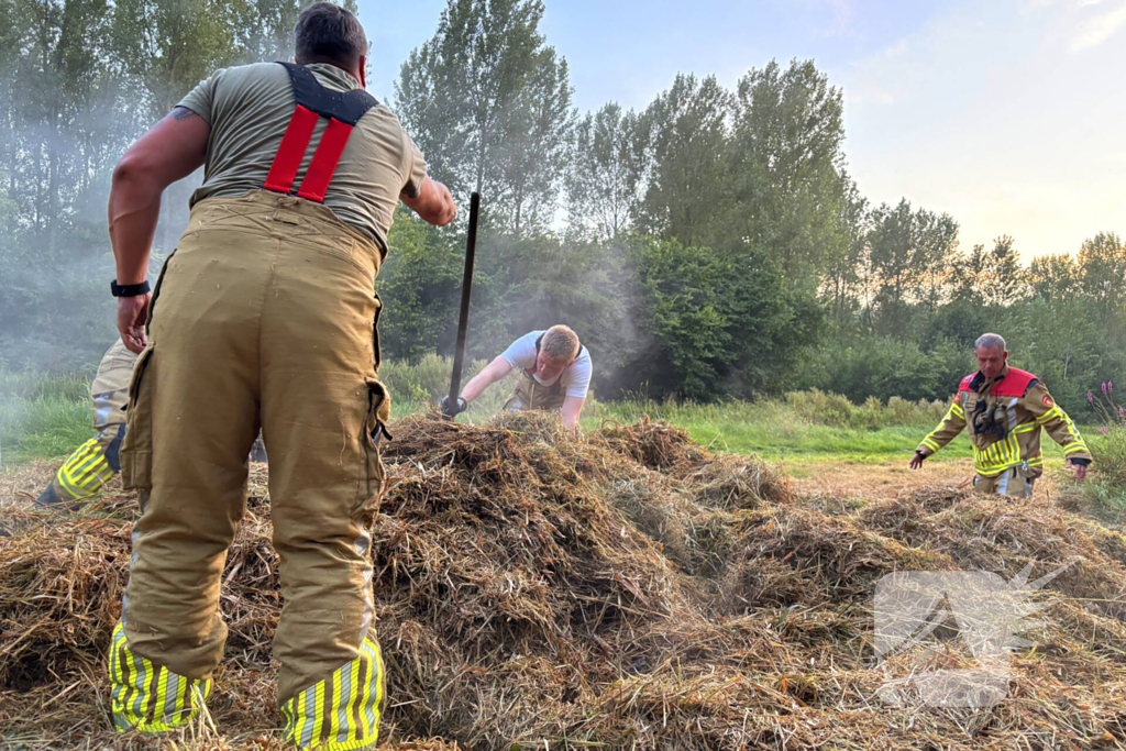 Brandweer ingezet voor hooibroei