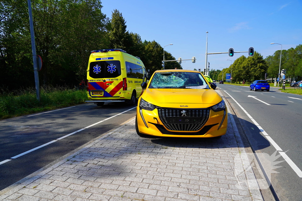 Fietser gewond bij aanrijding