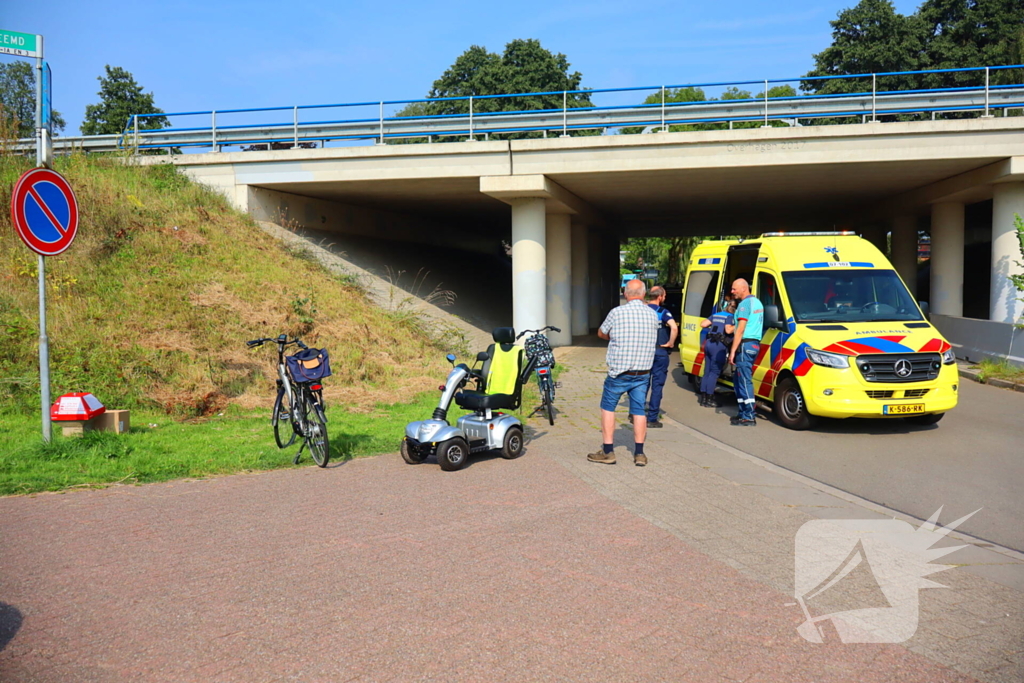 Scootmobiel bestuurder gewond bij ongeval