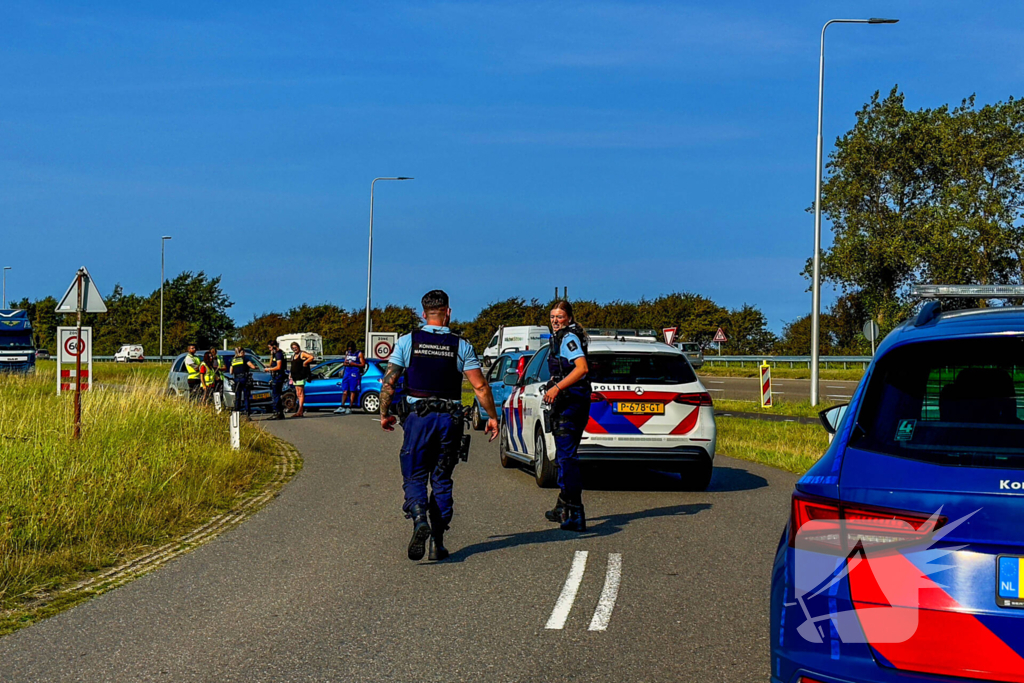 Bestuurder aangehouden na aanrijding