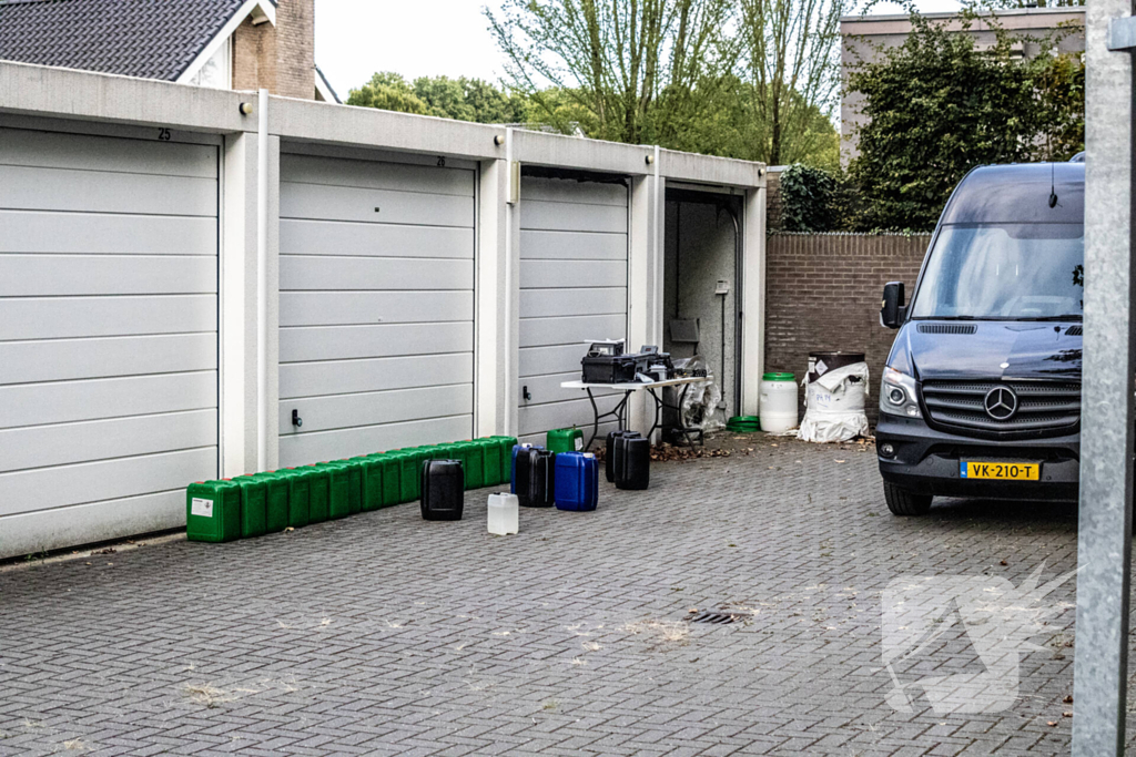 Politie ontdekt drugslab in garagebox