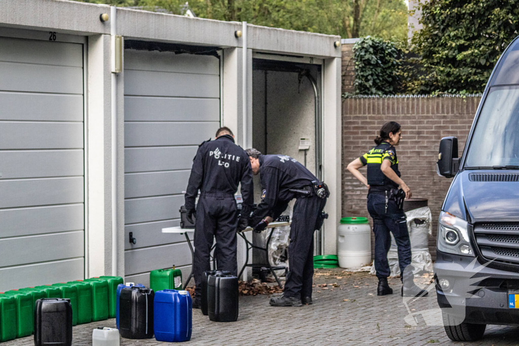 Politie ontdekt drugslab in garagebox