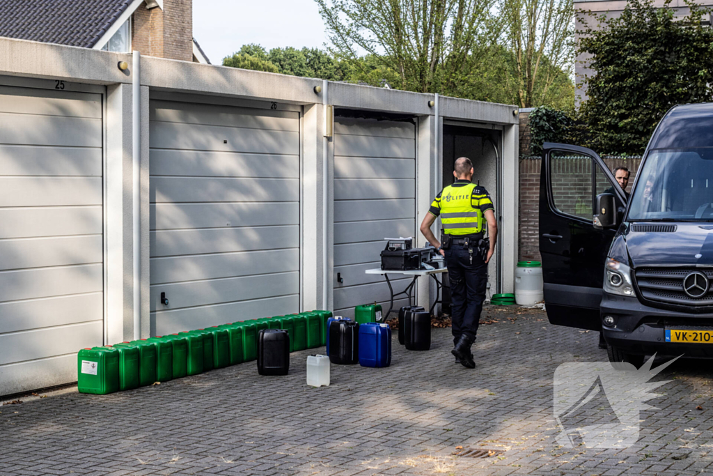 Politie ontdekt drugslab in garagebox