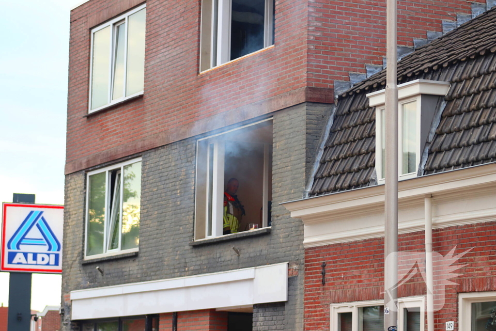 Barbecue op balkon aangezien als brand