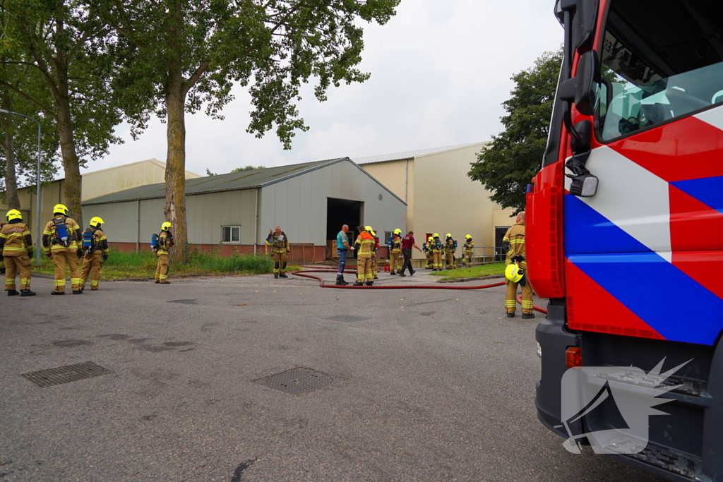 Brand snel onder controle bij zadenbedrijf