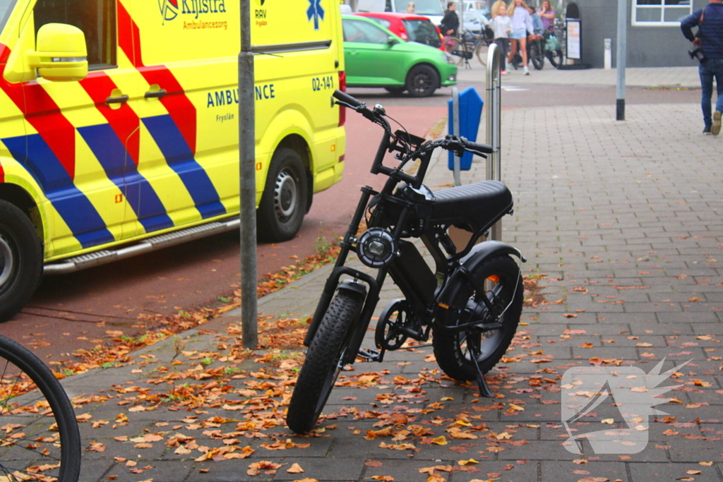 Scholier op fatbike en fietser met elkaar in botsing