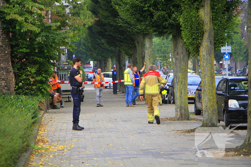 Brandweer onderzoekt oorzaak gaslekkage bij werkzaamheden