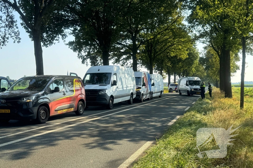 Vier bestelbussen betrokken bij kettingbotsing