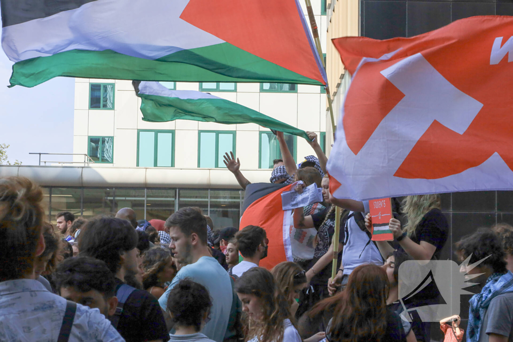 Grote opkomst bij Pro Palestina demonstratie