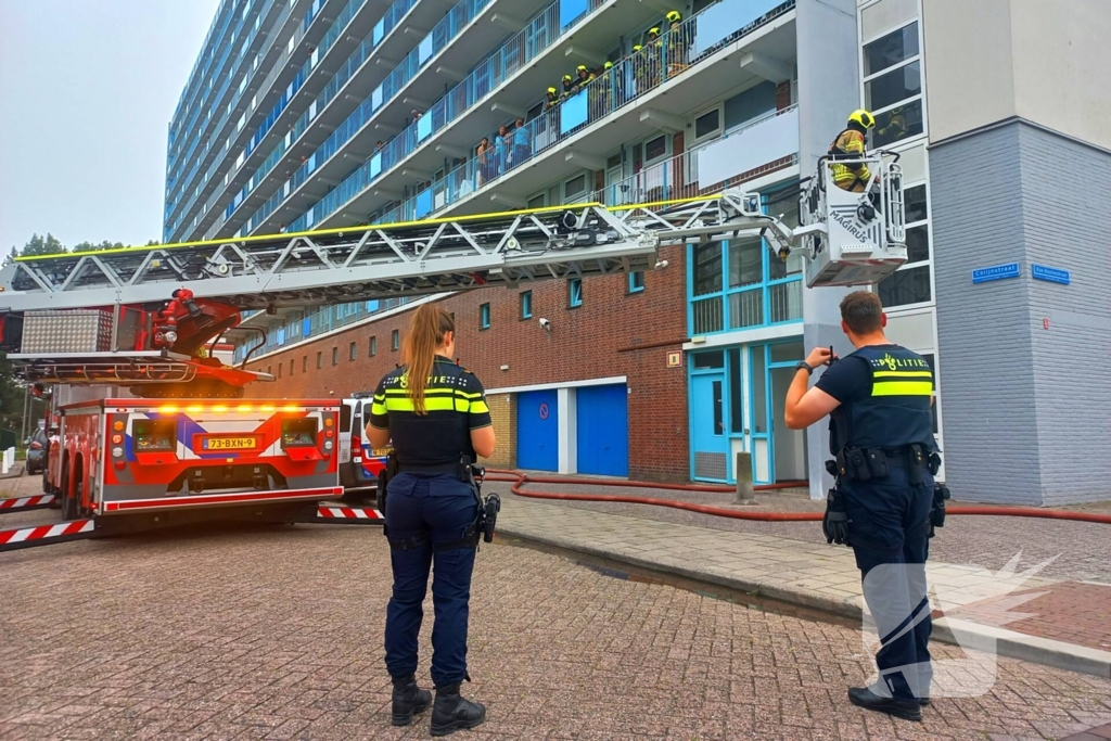 Brand in woning snel geblust