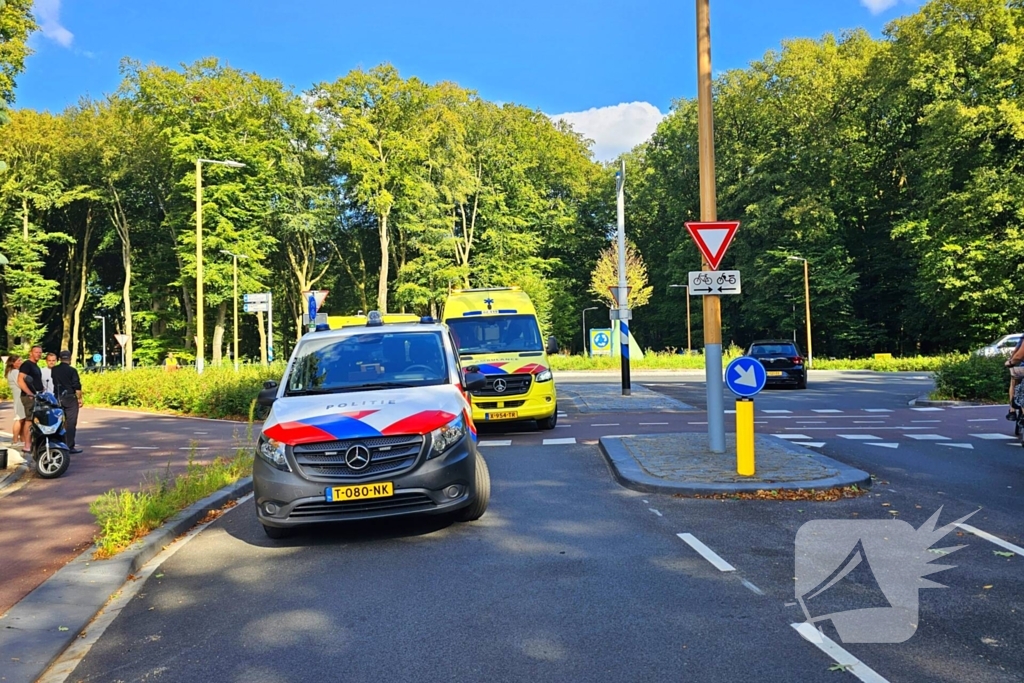 Fietser geschept door automobilist