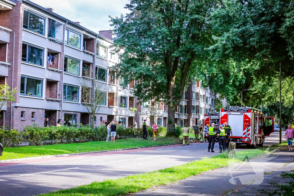 Veel schade na brand in flatwoning