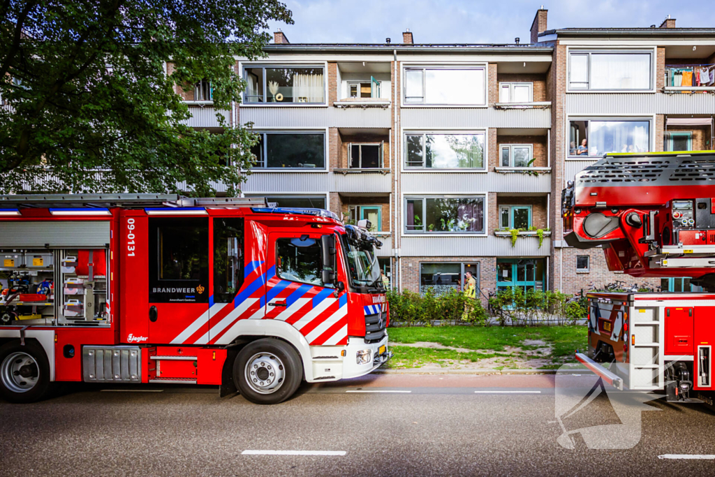 Veel schade na brand in flatwoning