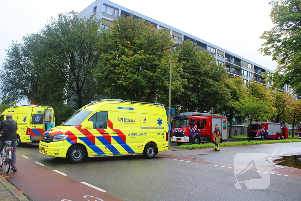 Brandweer verleent eerste hulp na ongeval