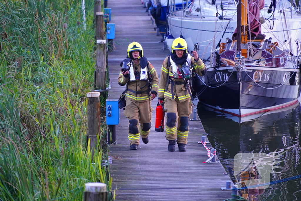 Brandweer ingezet door rookontwikkeling op plezierjacht