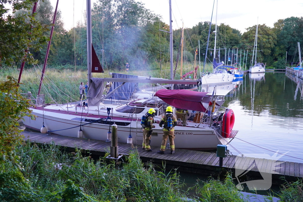 Brandweer ingezet door rookontwikkeling op plezierjacht