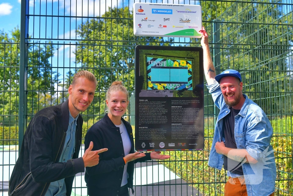 Diede de Groot heropent vernieuwde tennisbaan