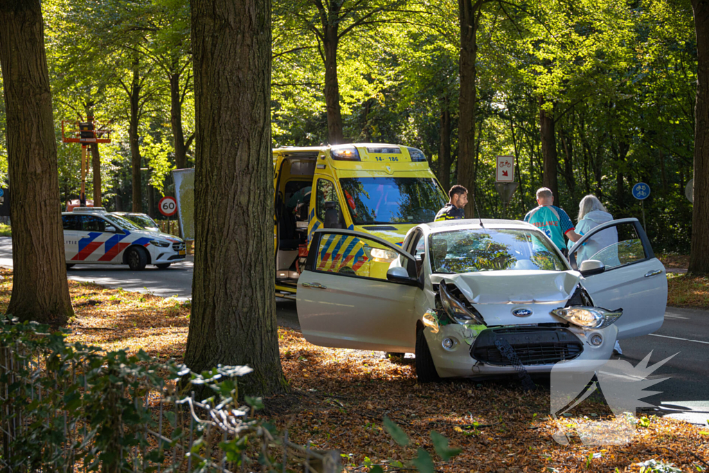 Een gewonde bij kettingbotsing