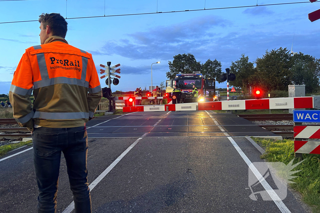 Rookontwikkeling onder trein door vastgelopen remmen