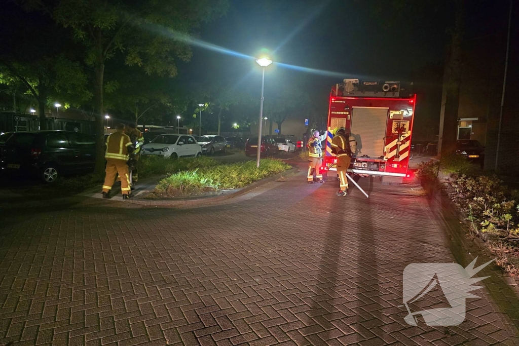 Brand in ondergrondse container snel geblust