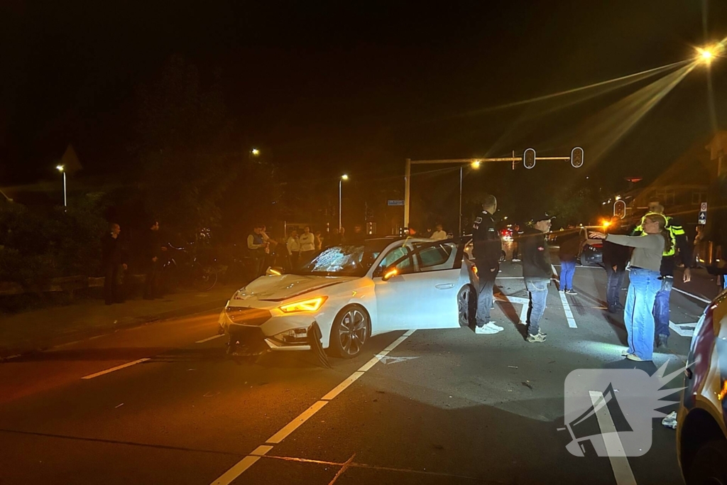 Scooterrijder gewond bij harde botsing met auto