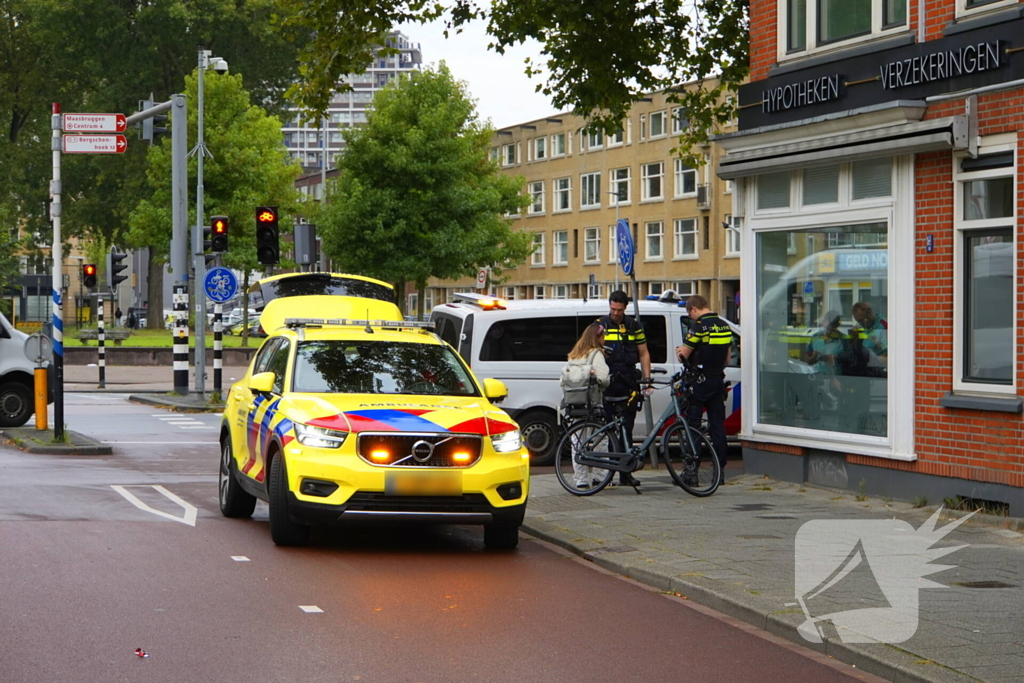 Aanrijding tussen fietser en scooter