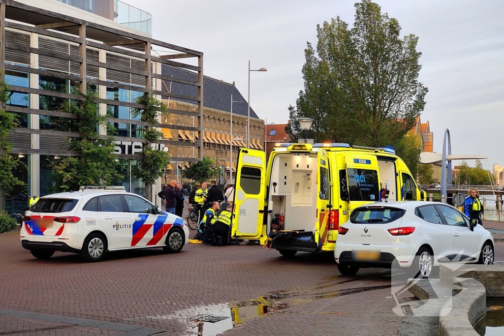 Fietsster gaat onderuit