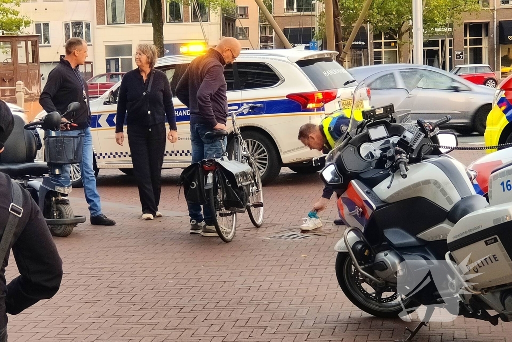 Fietsster gaat onderuit