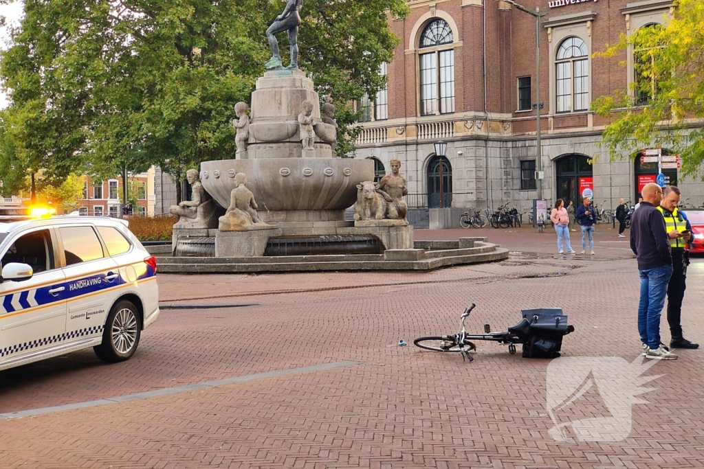 Fietsster gaat onderuit