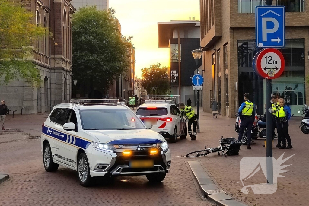 Fietsster gaat onderuit