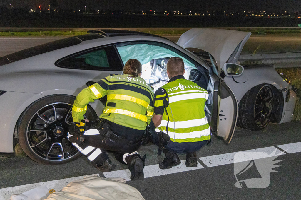 Peperdure Porsche total-loss na aanrijding