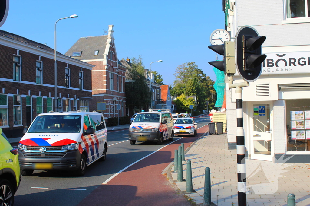 Fietser geschept door lijnbus