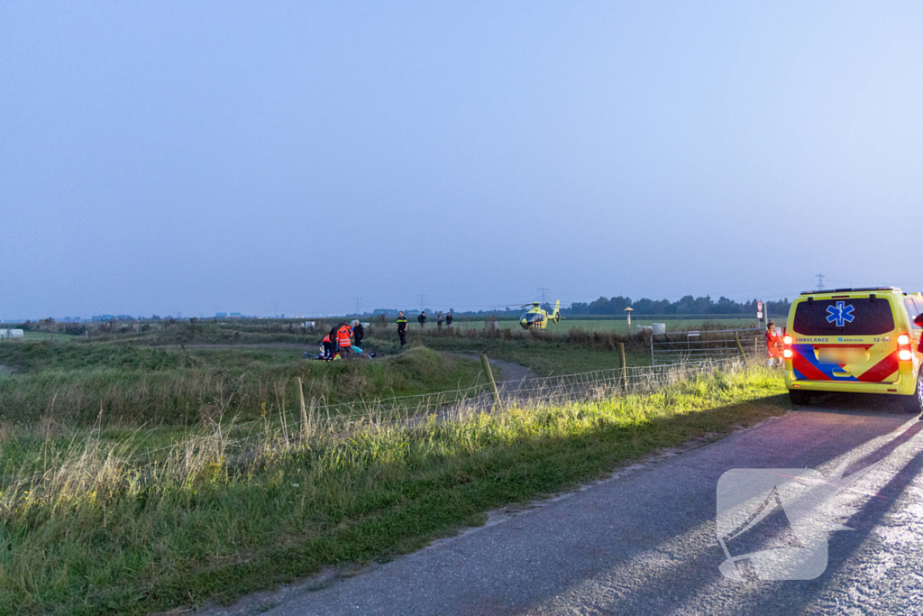 Jonge motorcrosser ernstig gewond bij ongeval