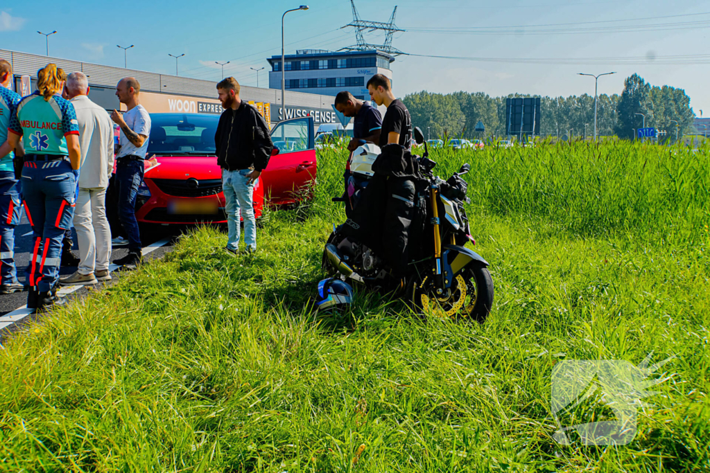 Schade bij ongeval met motor en auto