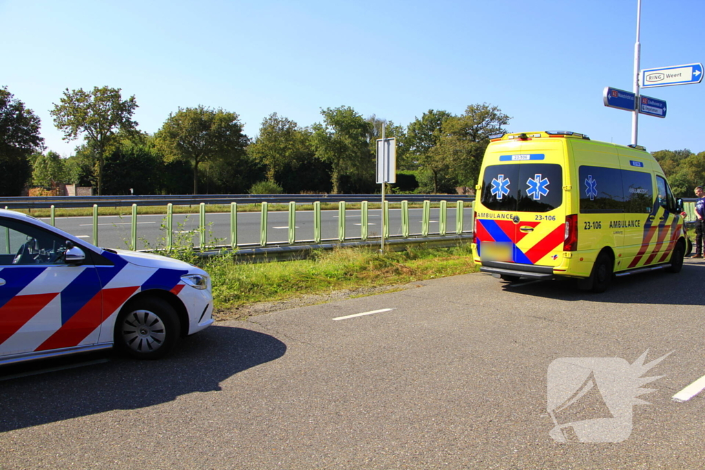 Wielrenfiets gebroken na ongeval met motor