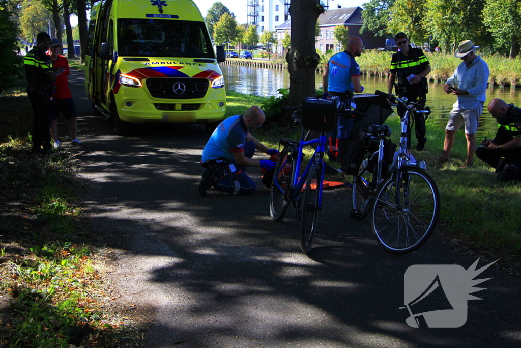 Fietser ten val bij ongeval