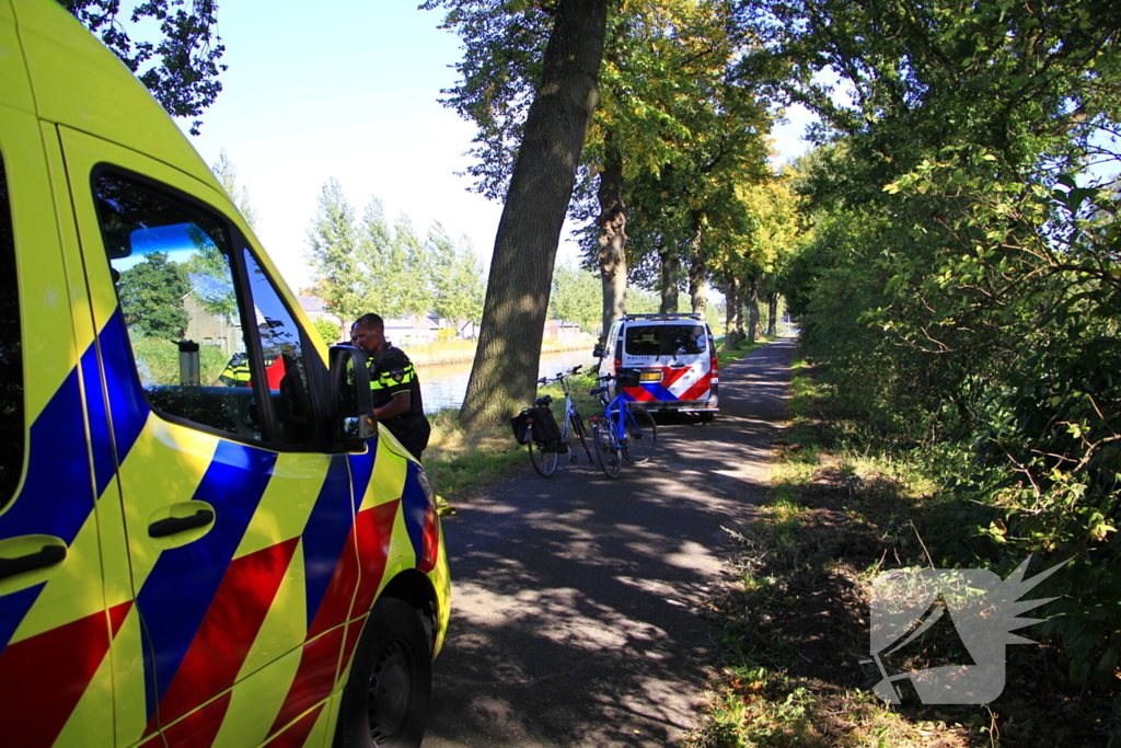 Fietser ten val bij ongeval