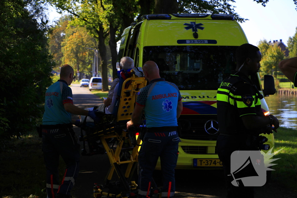 Fietser ten val bij ongeval