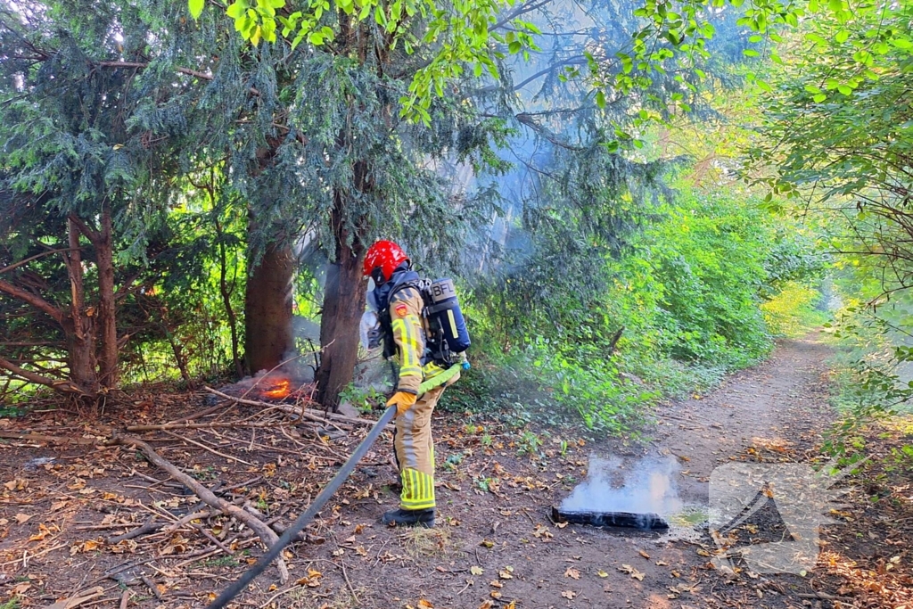 Brand in bosschage snel geblust